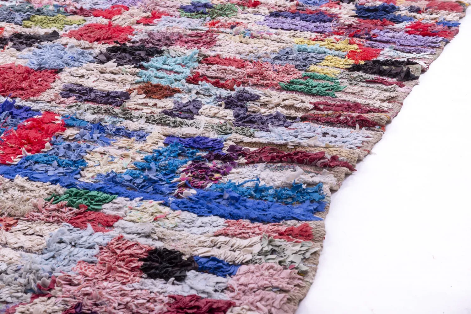 Moroccan Berber rug Boucherouite 215 x 140 cm