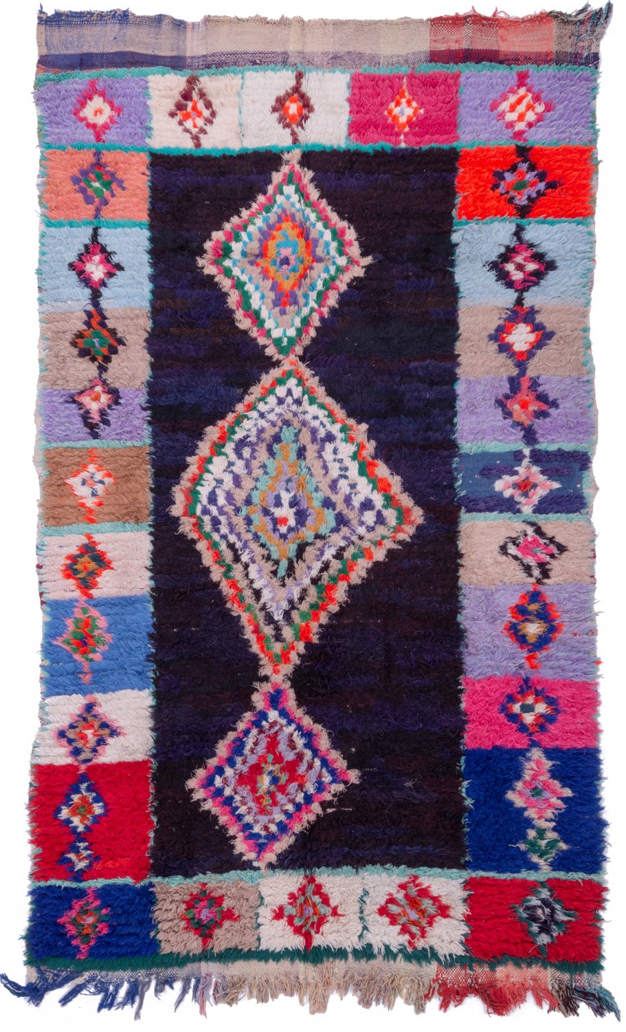 Moroccan Berber rug Boucherouite 250 x 145 cm