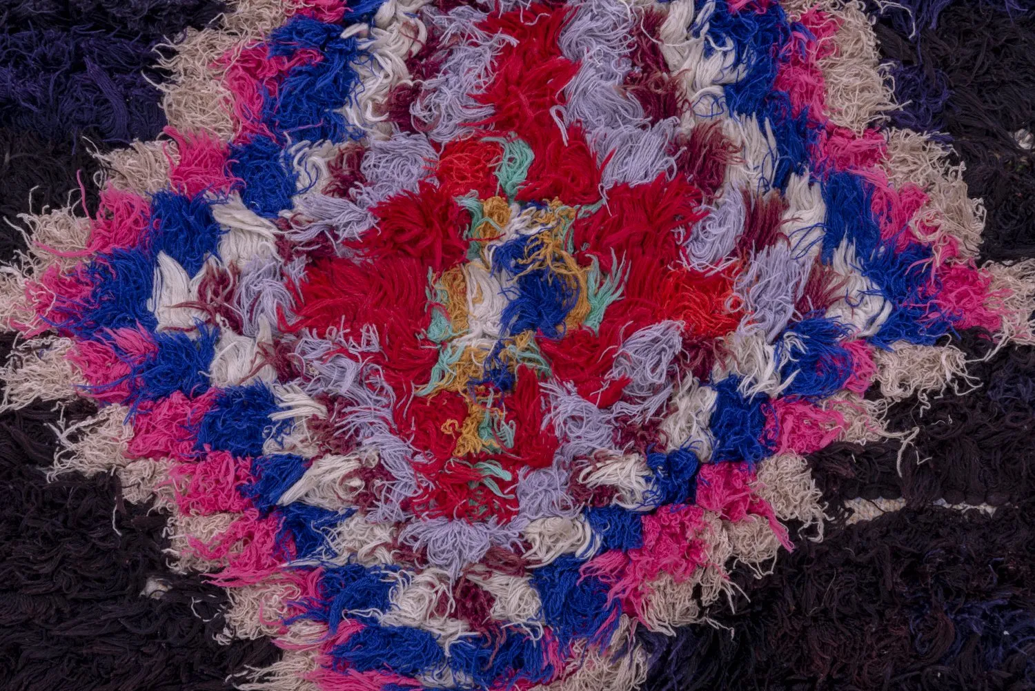 Moroccan Berber rug Boucherouite 250 x 145 cm