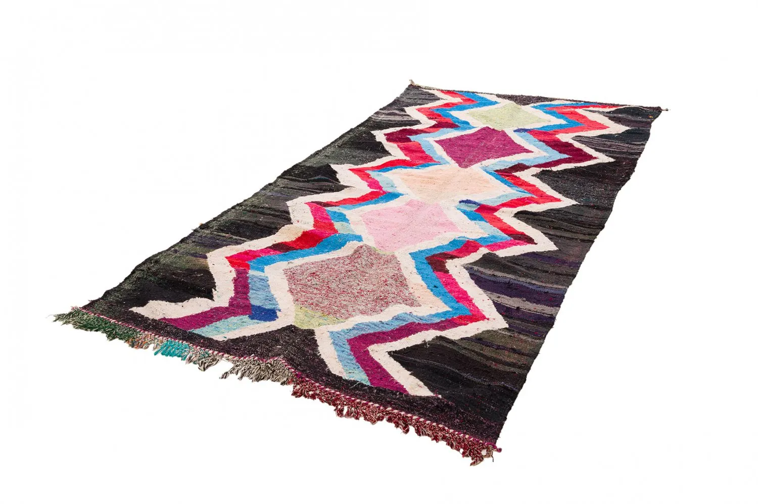 Moroccan Berber rug Boucherouite 150 x 315 cm