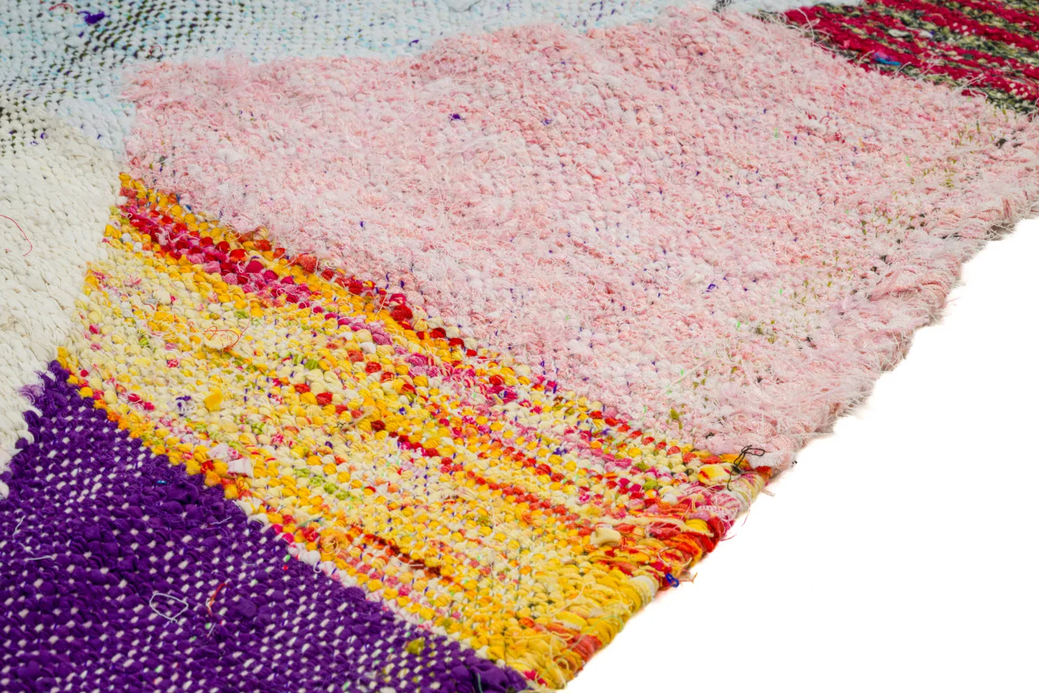 Moroccan Berber rug Boucherouite 140 x 255 cm