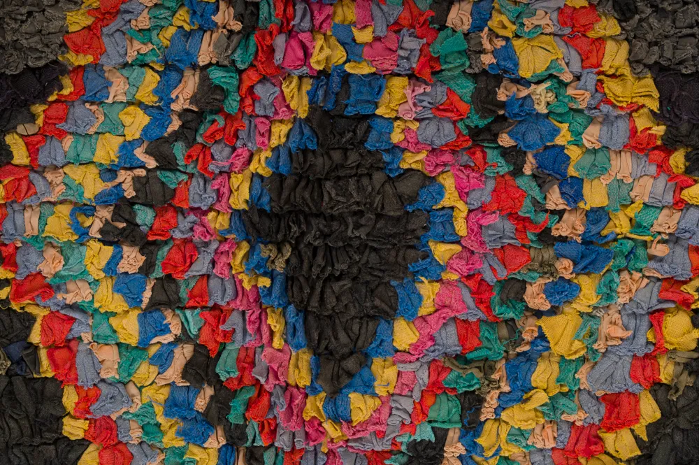 Moroccan Berber rug Boucherouite 285 x 120 cm