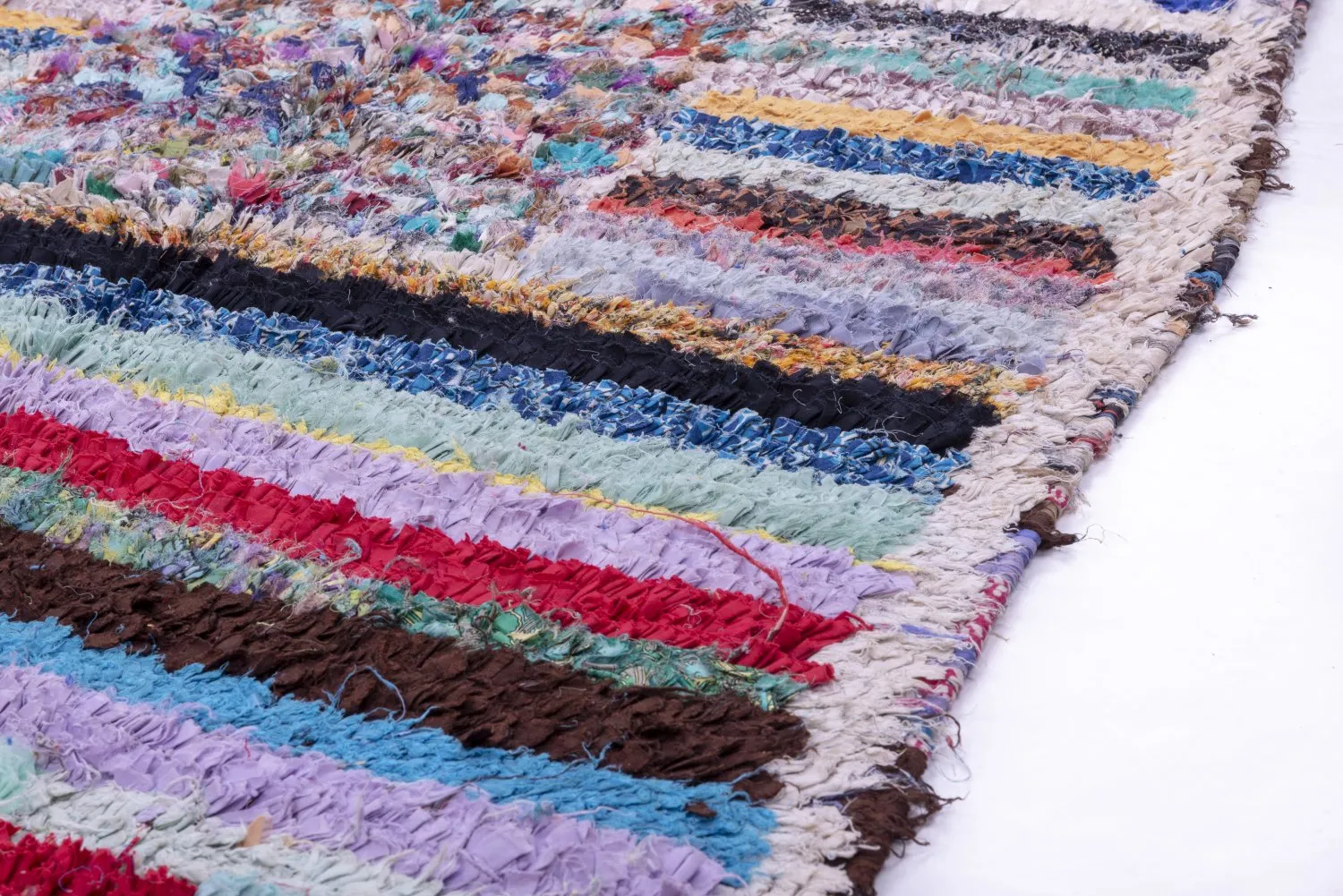 Moroccan Berber rug Boucherouite 280 x 110 cm