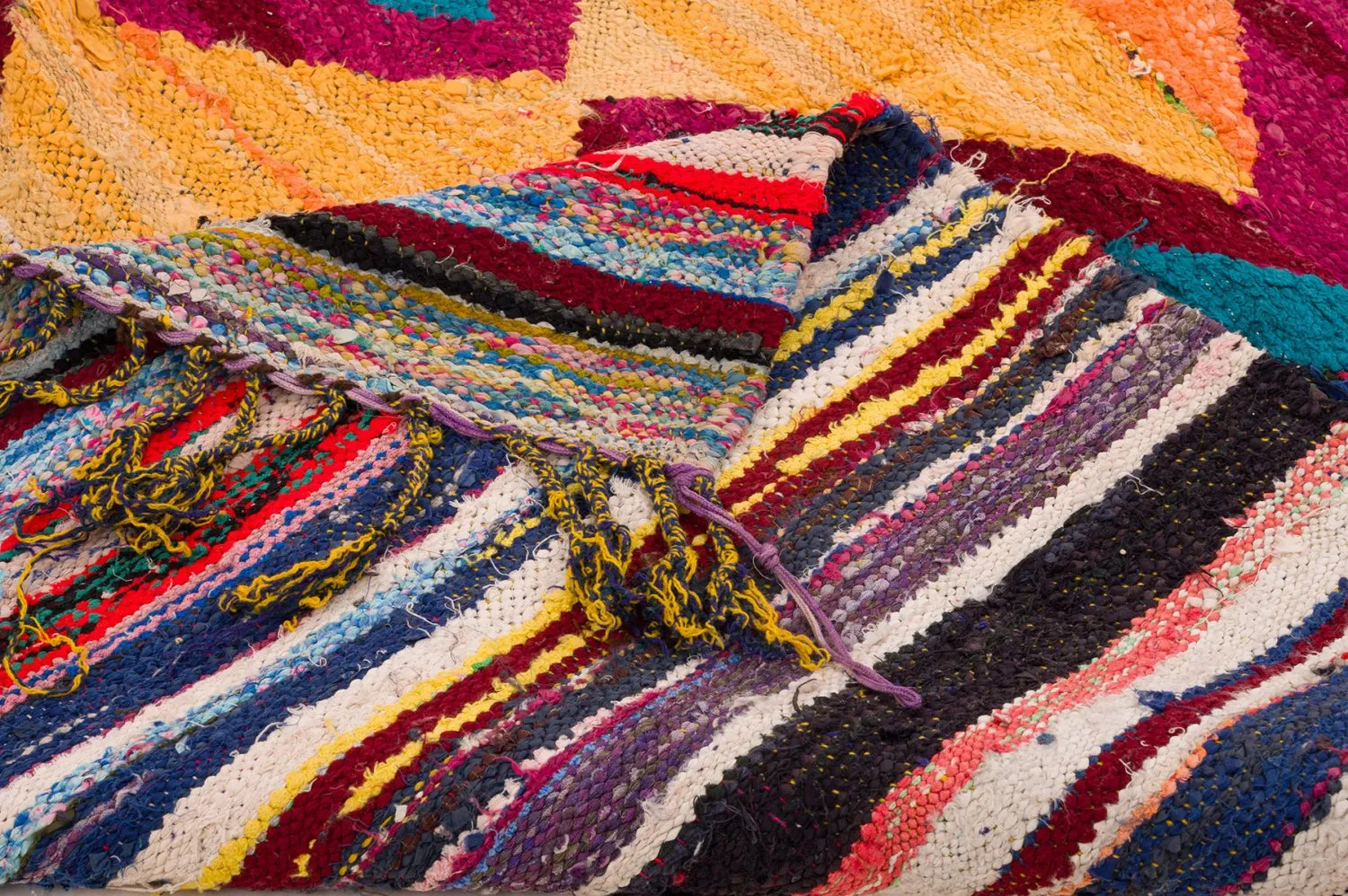 Moroccan Berber rug Boucherouite 150 x 285 cm