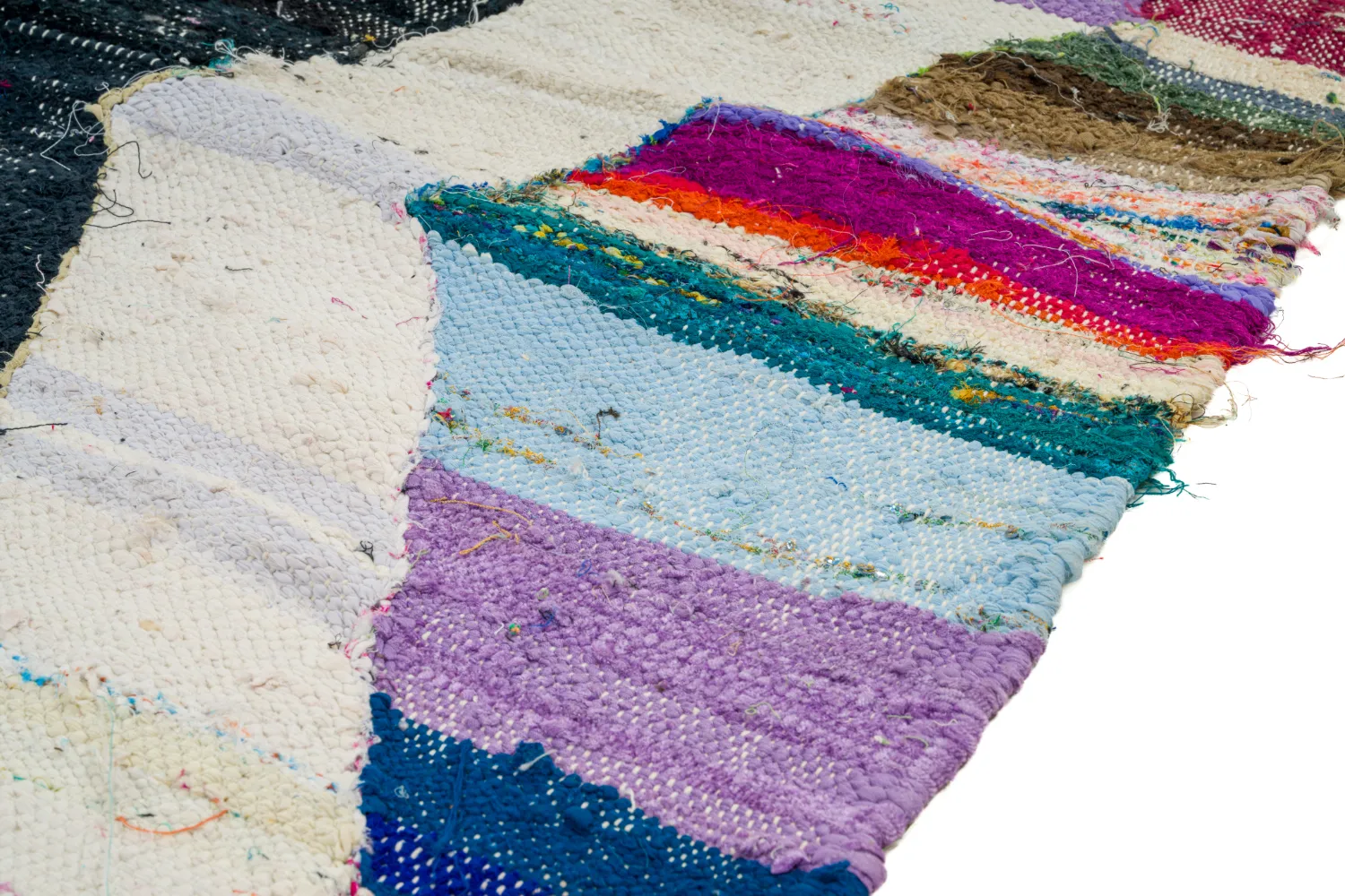 Moroccan Berber rug Boucherouite 130 x 225 cm