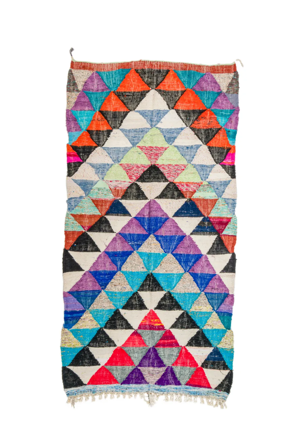 Moroccan Berber rug Boucherouite 130 x 250 cm
