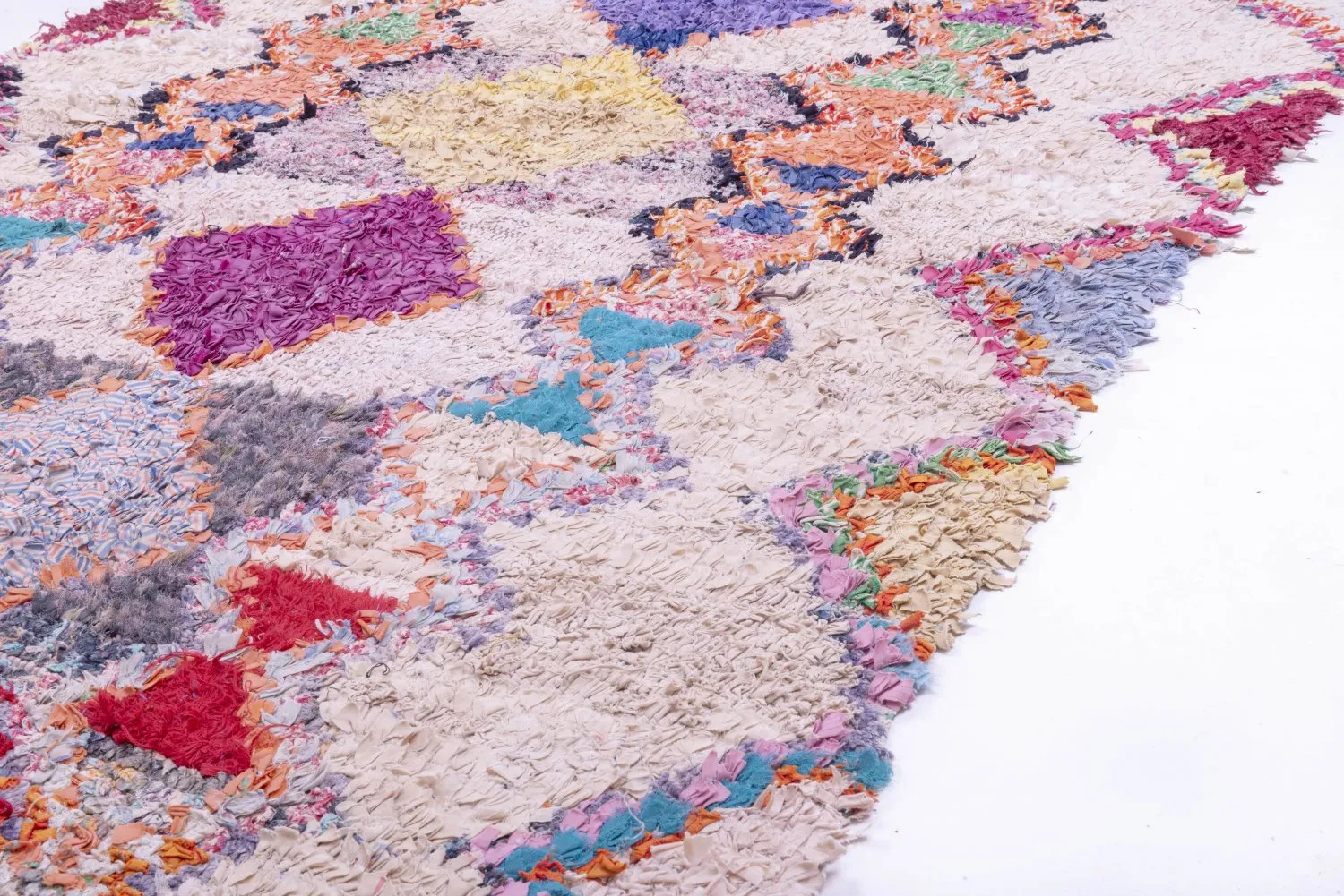 Moroccan Berber rug Boucherouite 265 x 135 cm