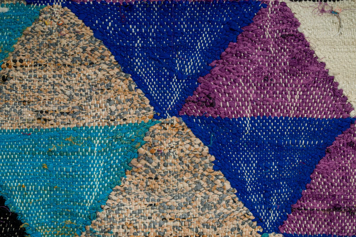 Moroccan Berber rug Boucherouite 130 x 250 cm