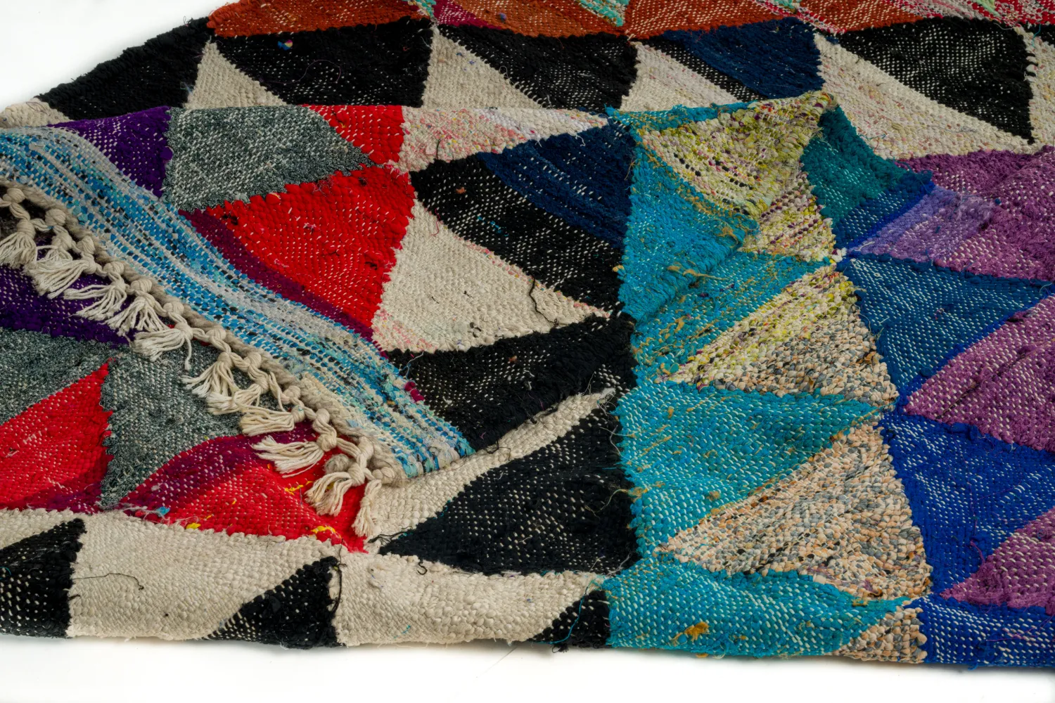 Moroccan Berber rug Boucherouite 130 x 250 cm