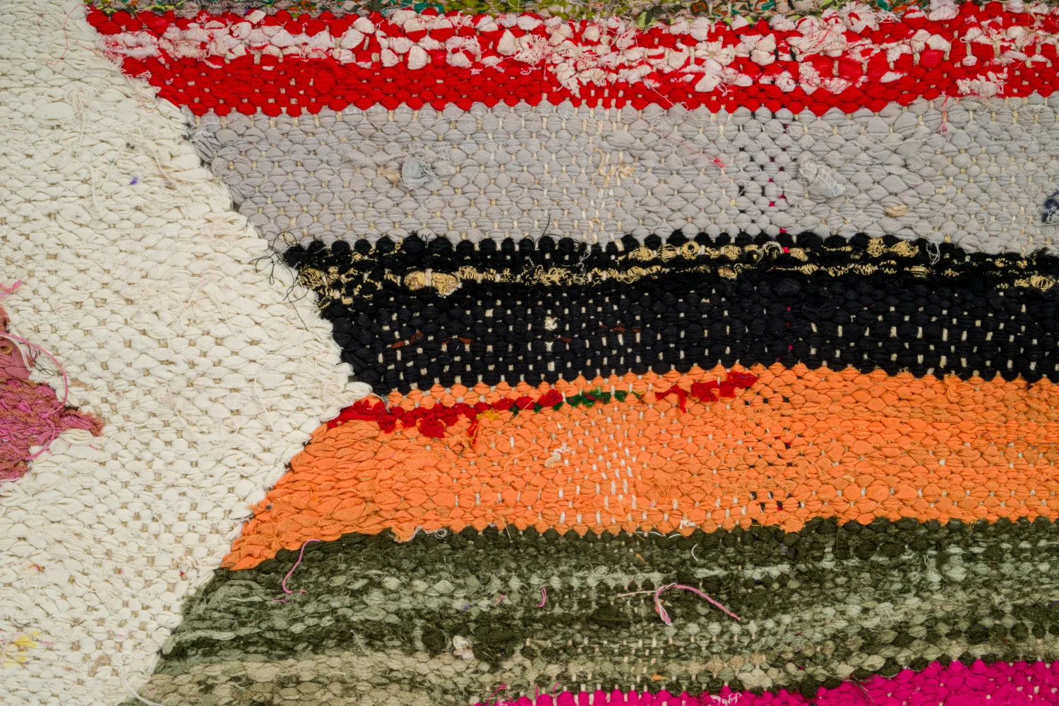 Moroccan Berber rug Boucherouite 135 x 270 cm