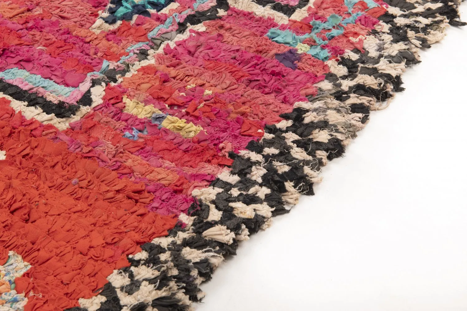 Moroccan Berber rug Boucherouite 185 x 110 cm