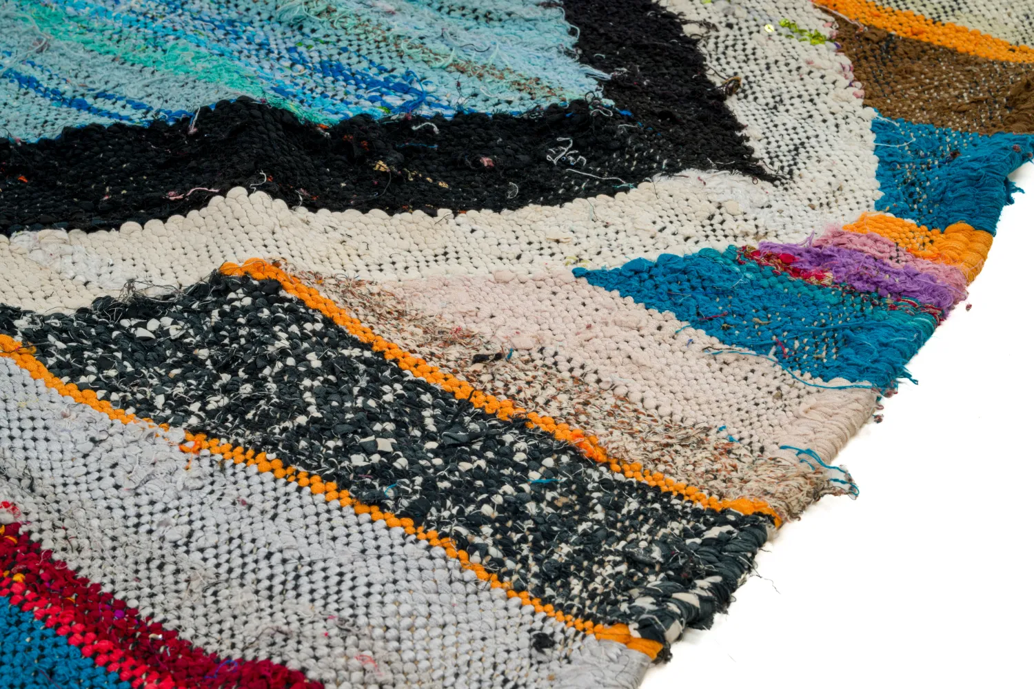 Moroccan Berber rug Boucherouite 120 x 275 cm