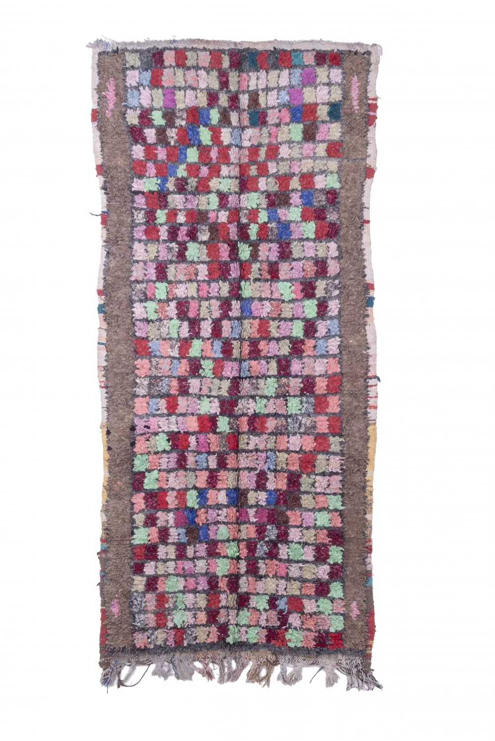 Moroccan Berber rug Boucherouite 285 x 125 cm