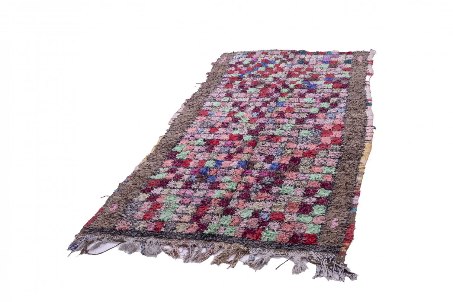 Moroccan Berber rug Boucherouite 285 x 125 cm