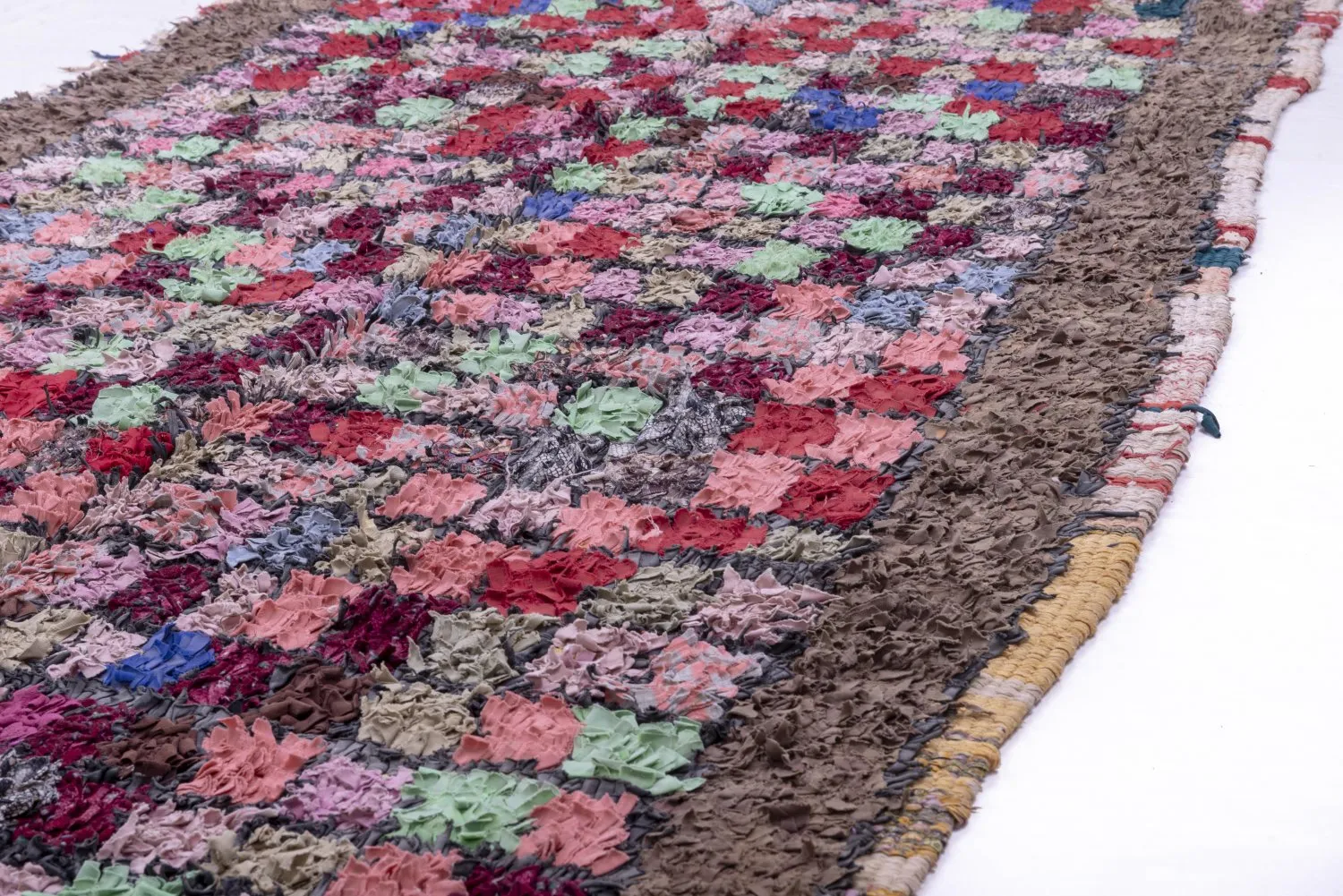 Moroccan Berber rug Boucherouite 285 x 125 cm
