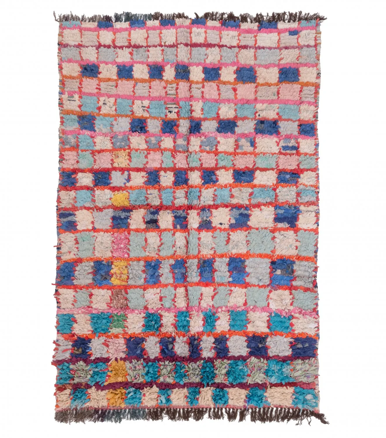 Moroccan Berber rug Boucherouite 195 x 130 cm