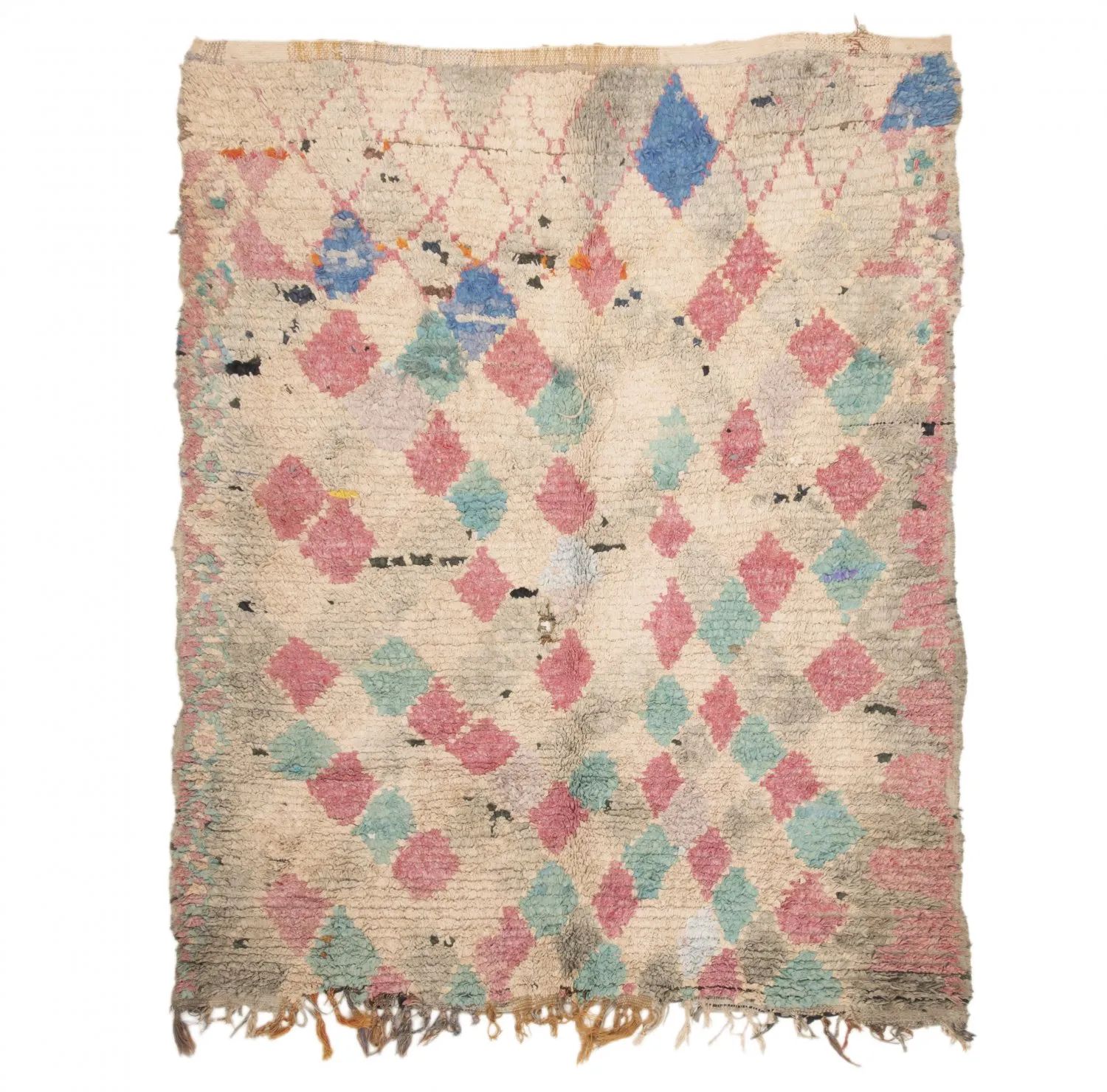 Moroccan Berber rug Boucherouite 205 x 170 cm