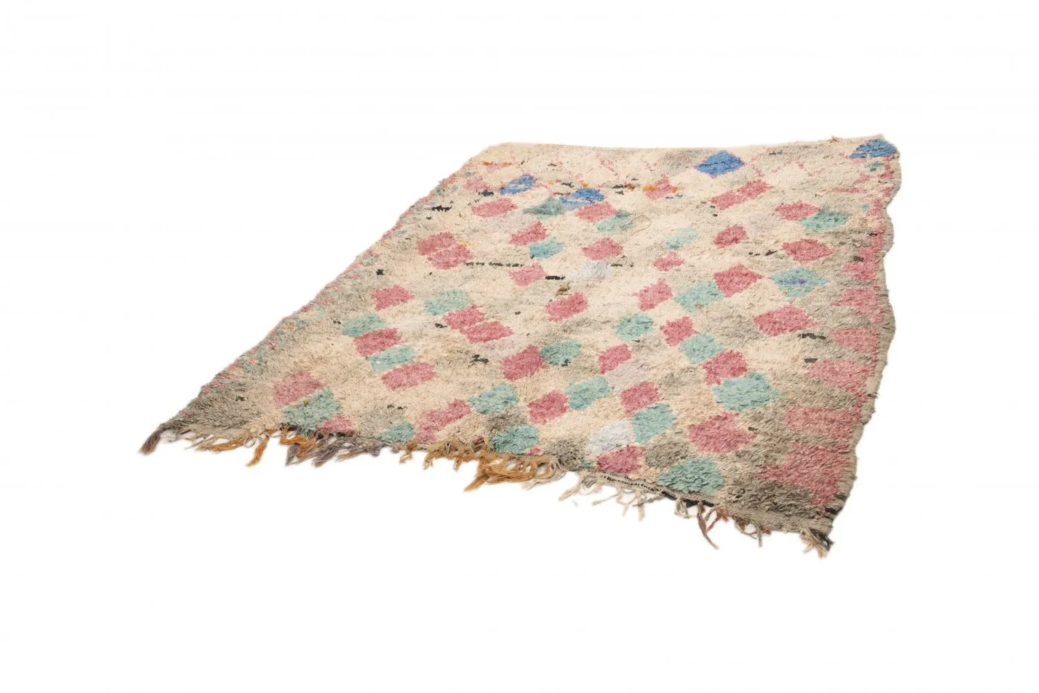 Moroccan Berber rug Boucherouite 205 x 170 cm