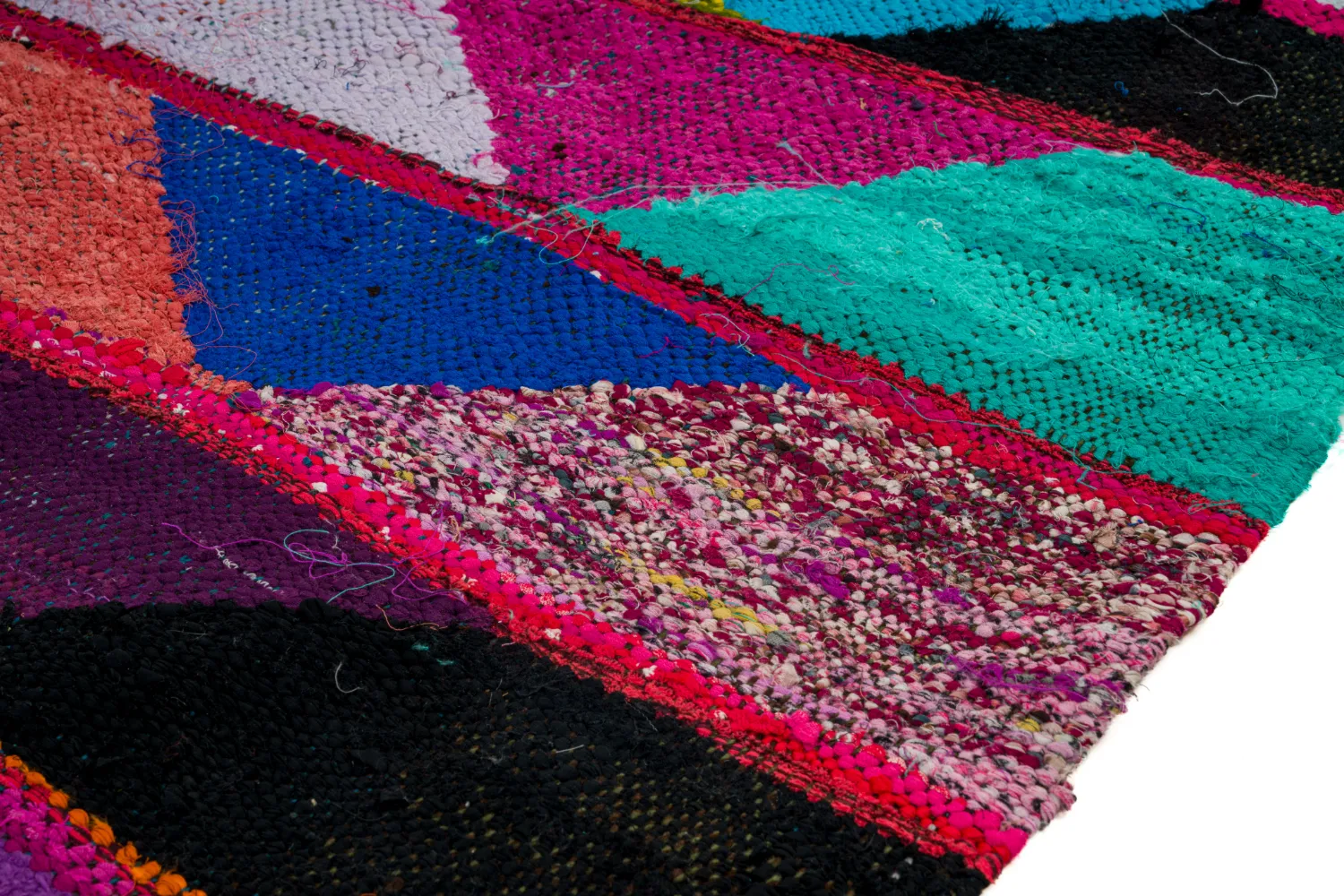 Moroccan Berber rug Boucherouite 125 x 260 cm