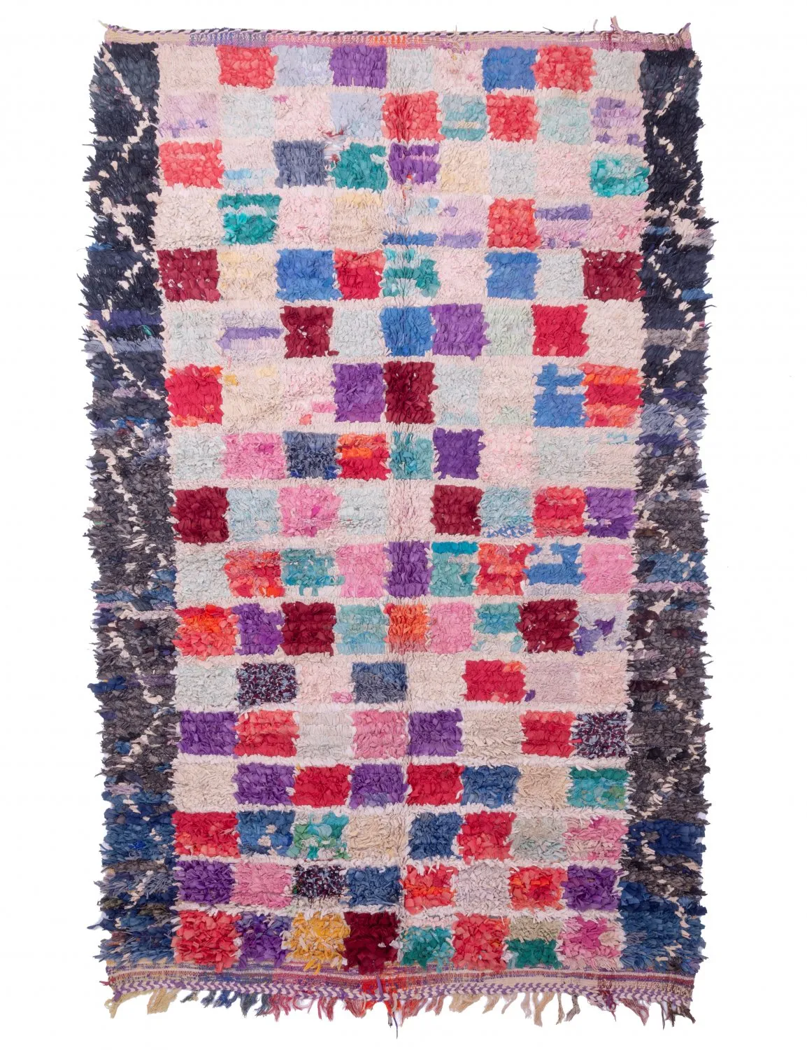Moroccan Berber rug Boucherouite 265 x 165 cm