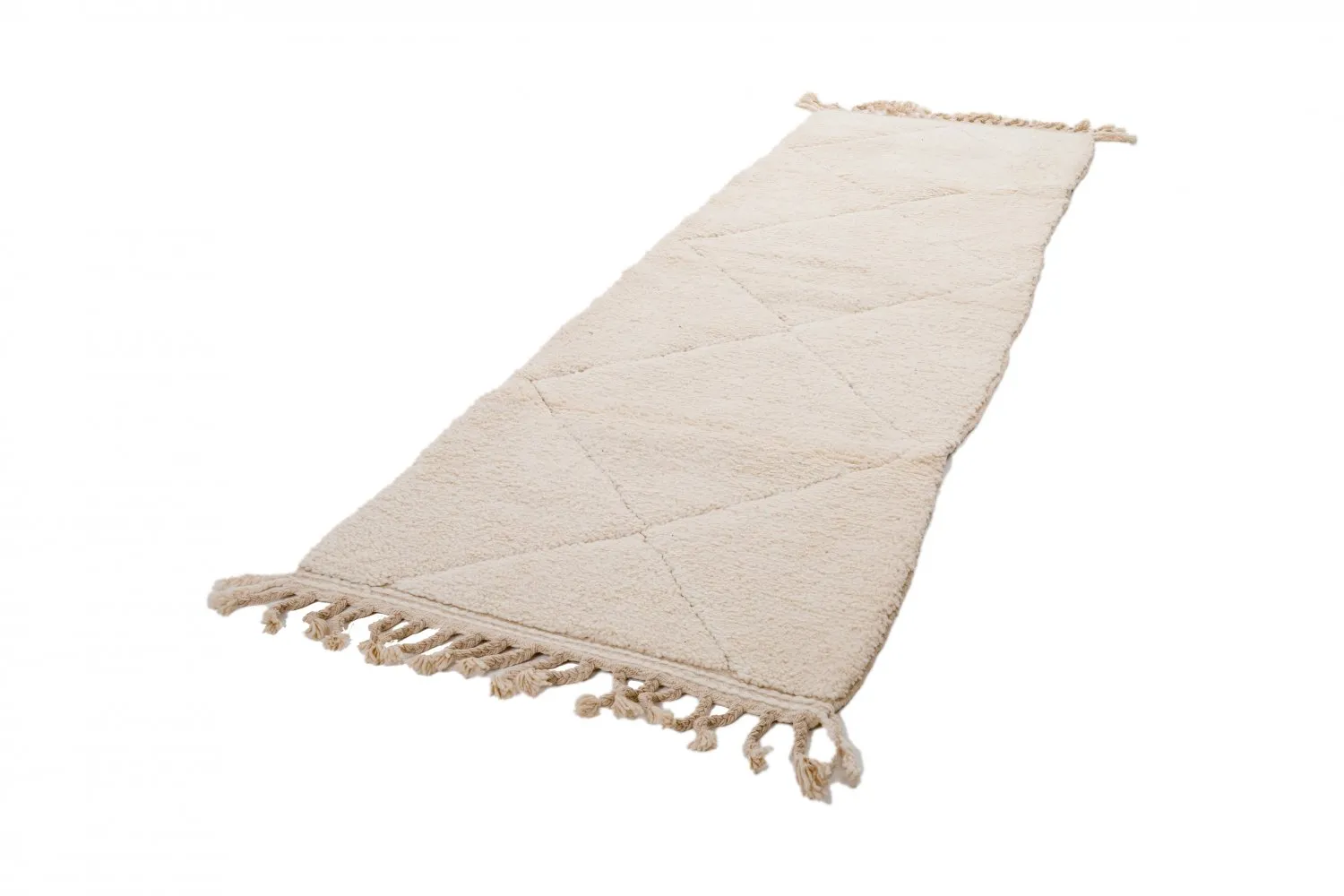 Kilim Moroccan Berber rug Beni Ourain 295 x 90 cm