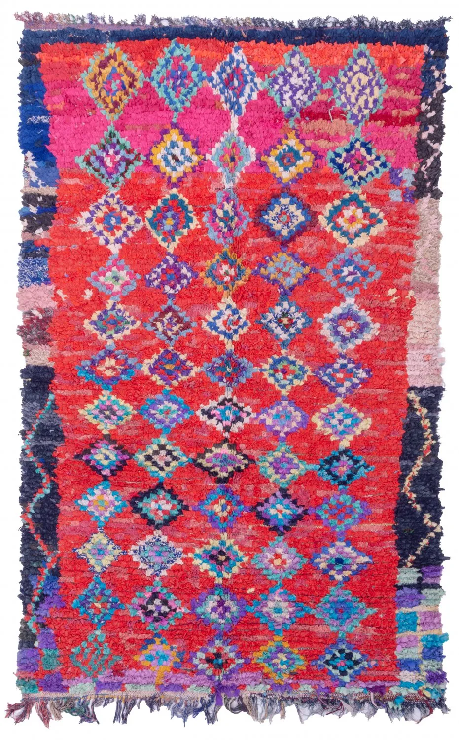 Moroccan Berber rug Boucherouite 245 x 150 cm