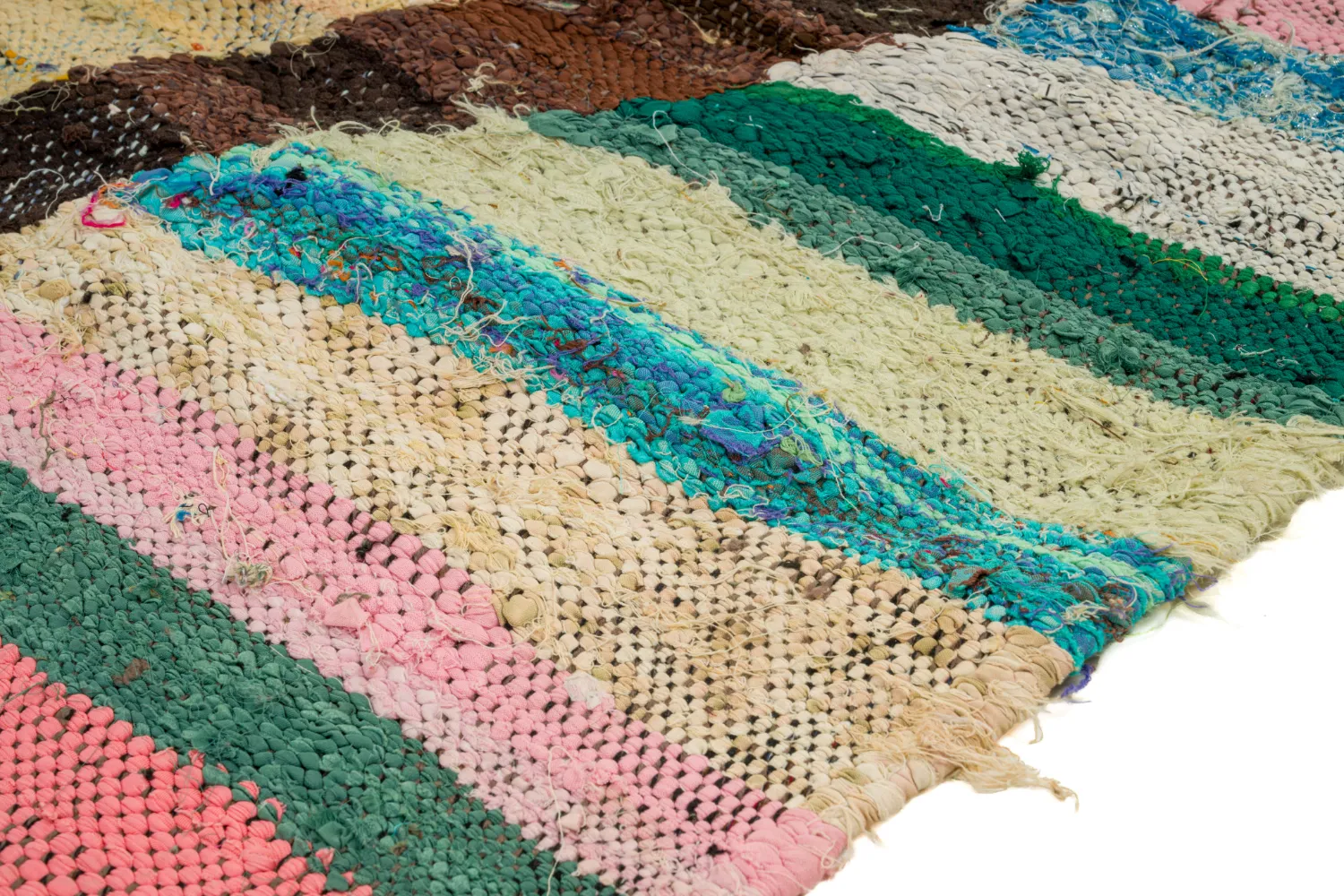 Moroccan Berber rug Boucherouite 120 x 210 cm