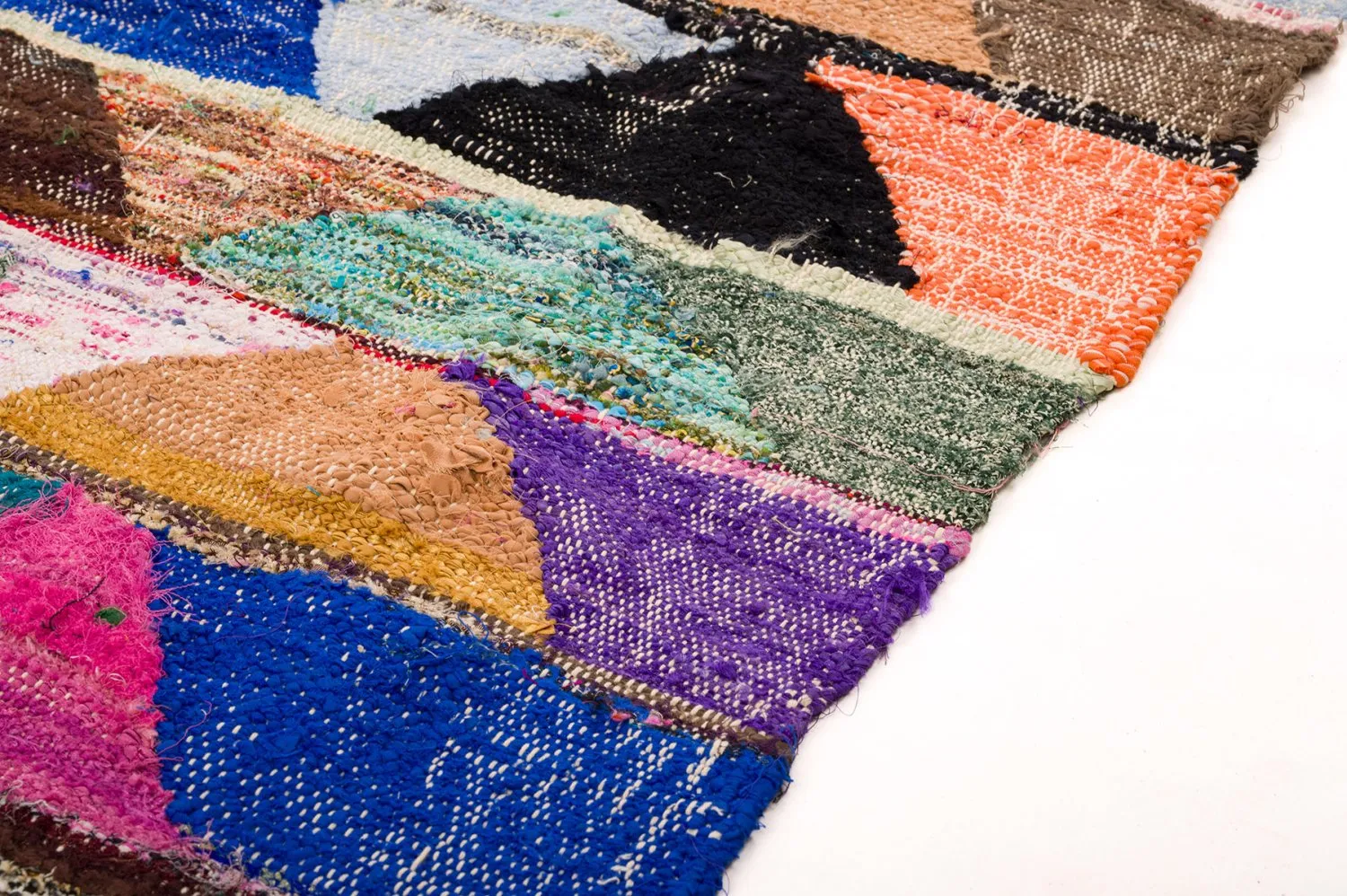 Moroccan Berber rug Boucherouite 135 x 290 cm