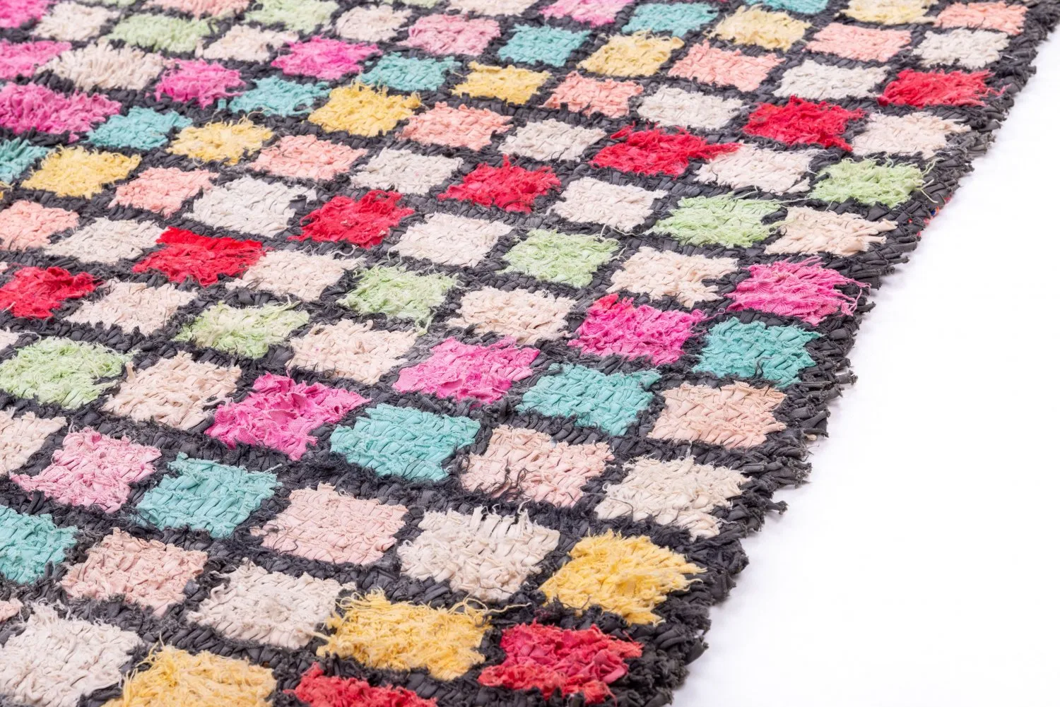 Moroccan Berber rug Boucherouite 275 x 125 cm