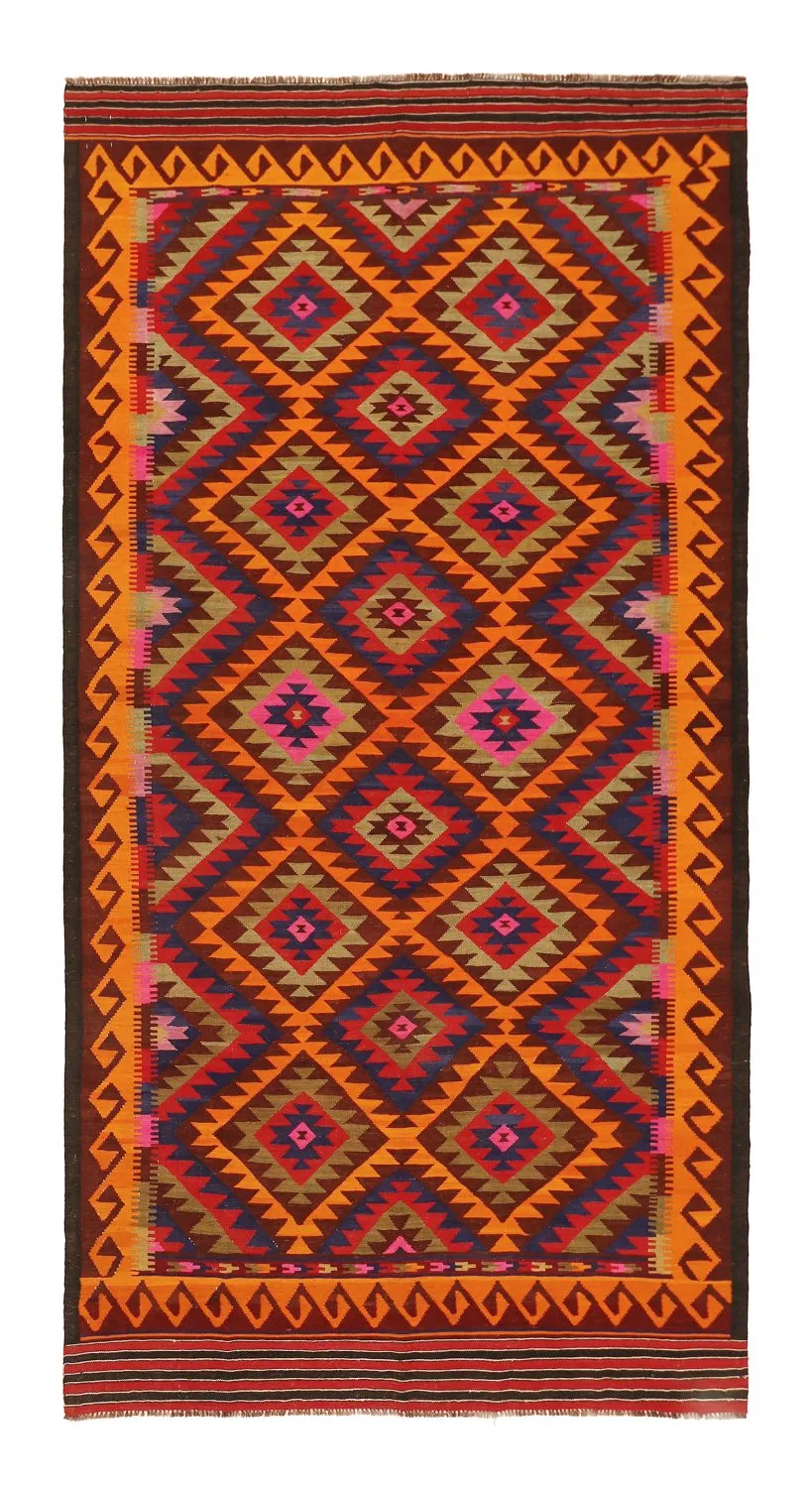 Oriental kilim rug 349 x 175 cm