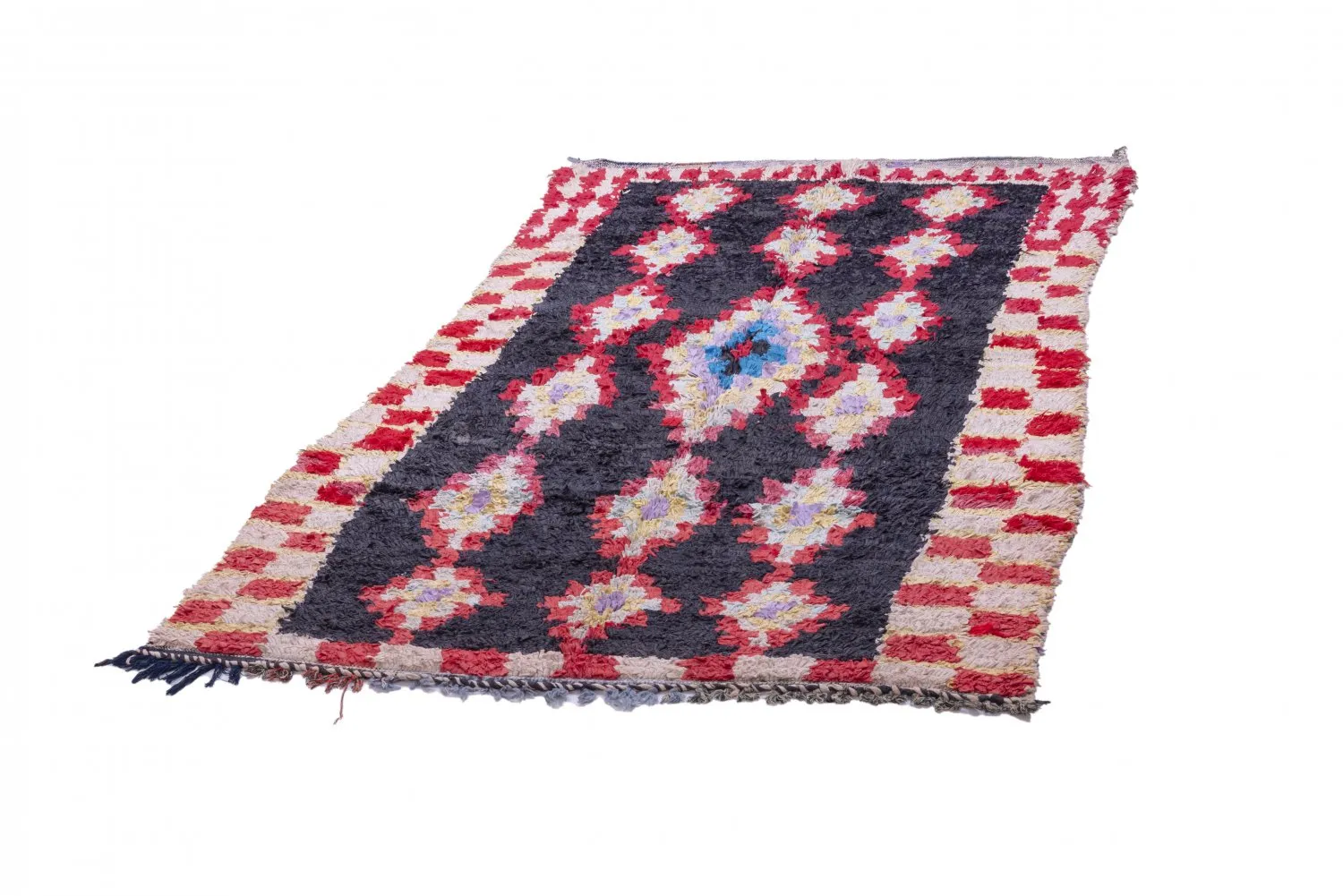 Moroccan Berber rug Boucherouite 235 x 130 cm
