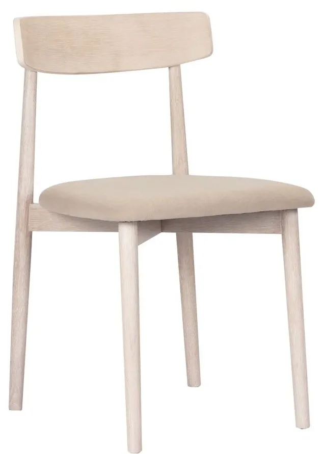 Chair - Ystad (white oak/beige) - 2 pcs