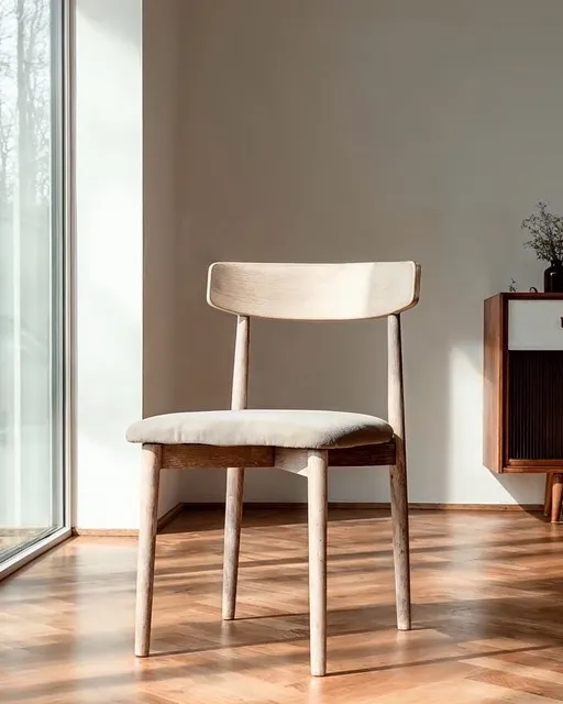Chair - Ystad (white oak/beige) - 2 pcs