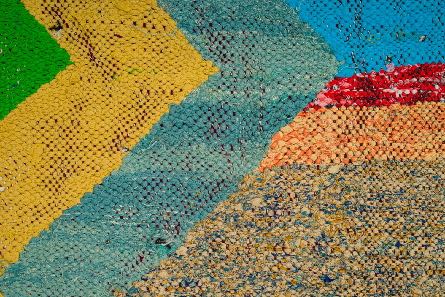 Moroccan Berber rug Boucherouite 125 x 230 cm