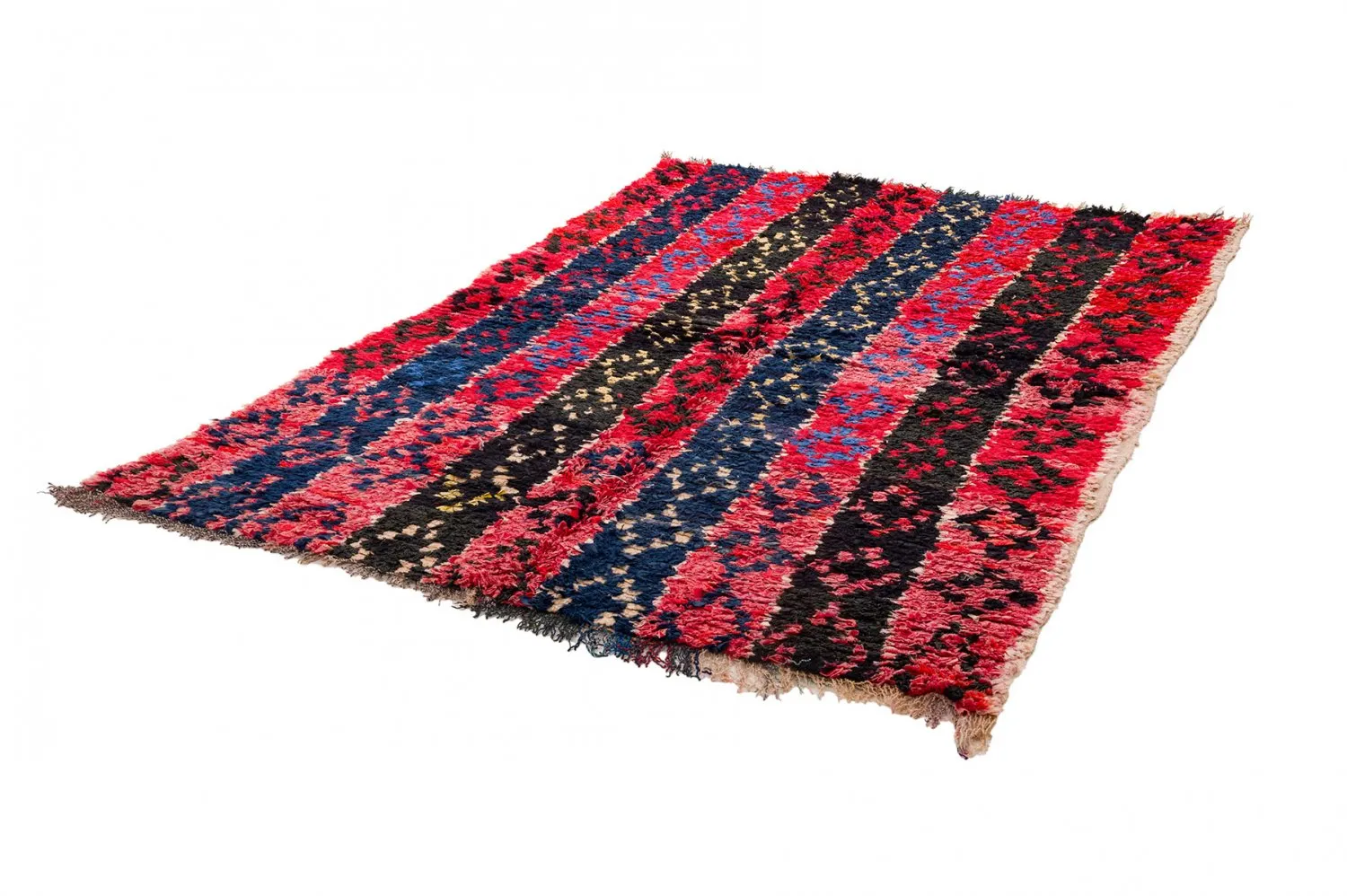 Moroccan Berber rug Boucherouite 135 x 205 cm