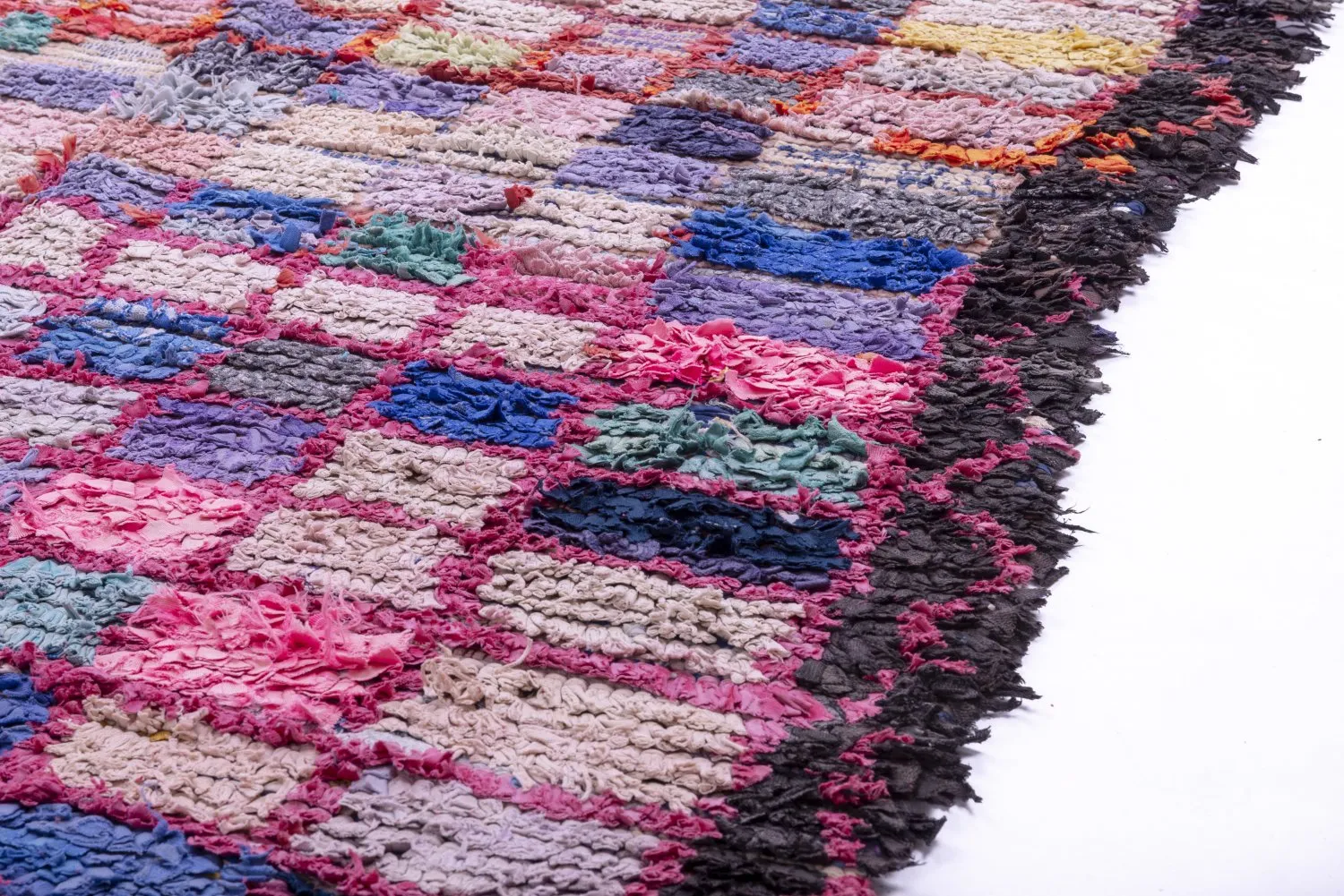 Moroccan Berber rug Boucherouite 290 x 150 cm