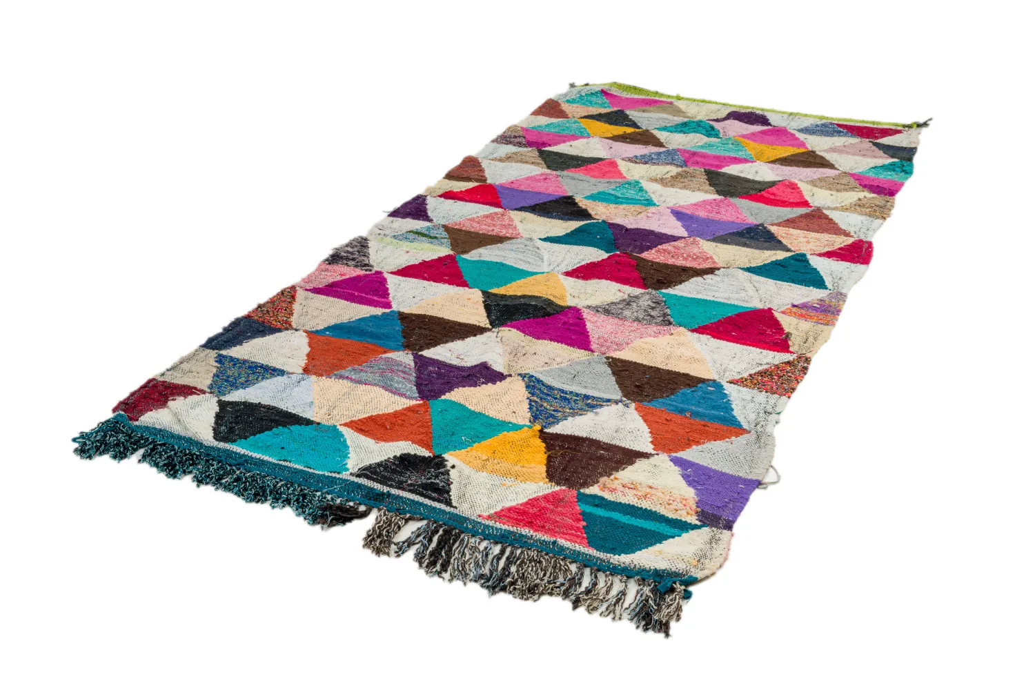 Moroccan Berber rug Boucherouite 130 x 280 cm