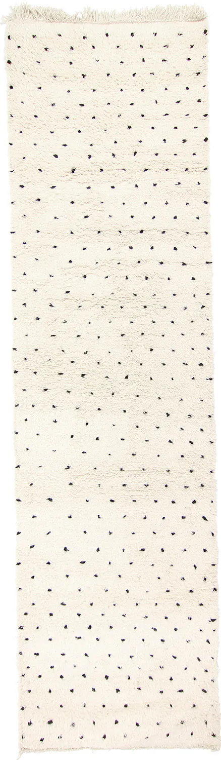 Kilim Moroccan Berber rug Beni Ourain 325 x 90 cm