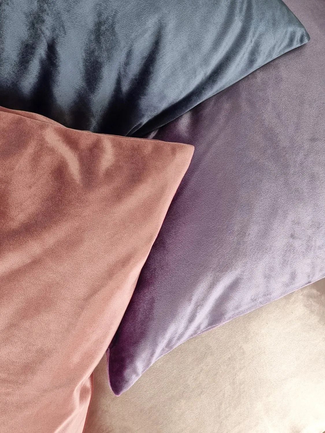Velvet cushion cover - Marlyn (pink)