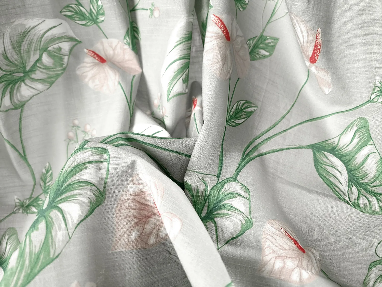 Curtains - Cotton curtain Adella (green/purple)
