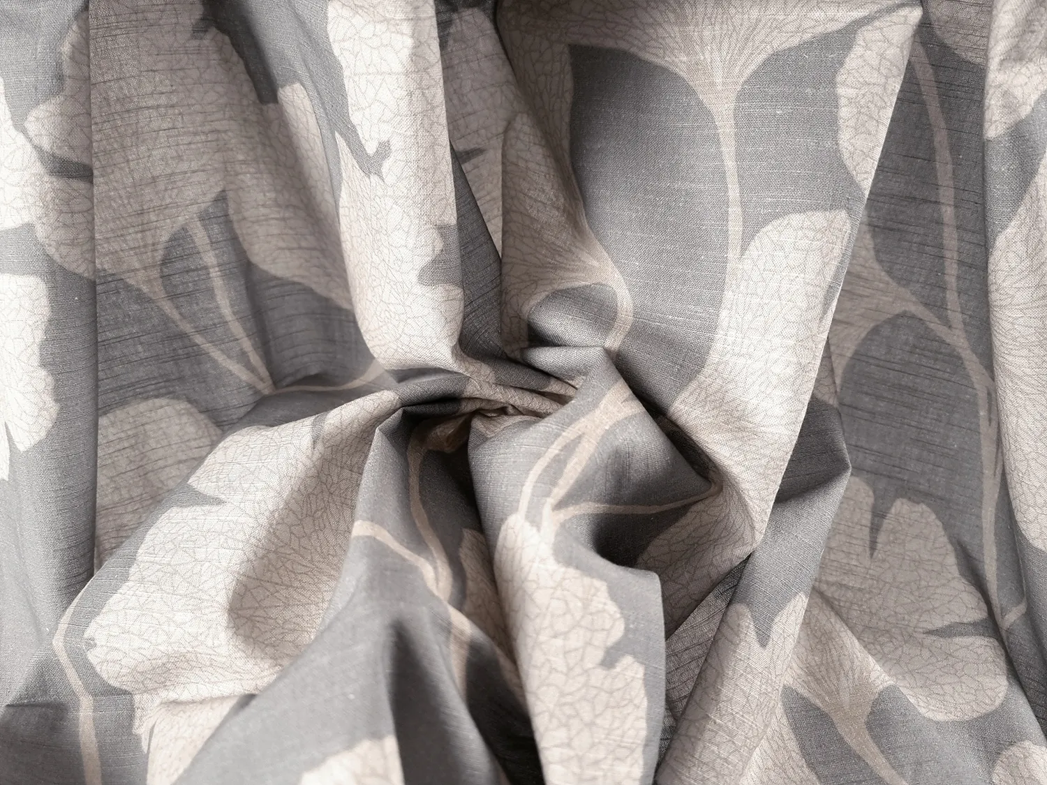 Curtains - Cotton curtain Abril (grey/beige)
