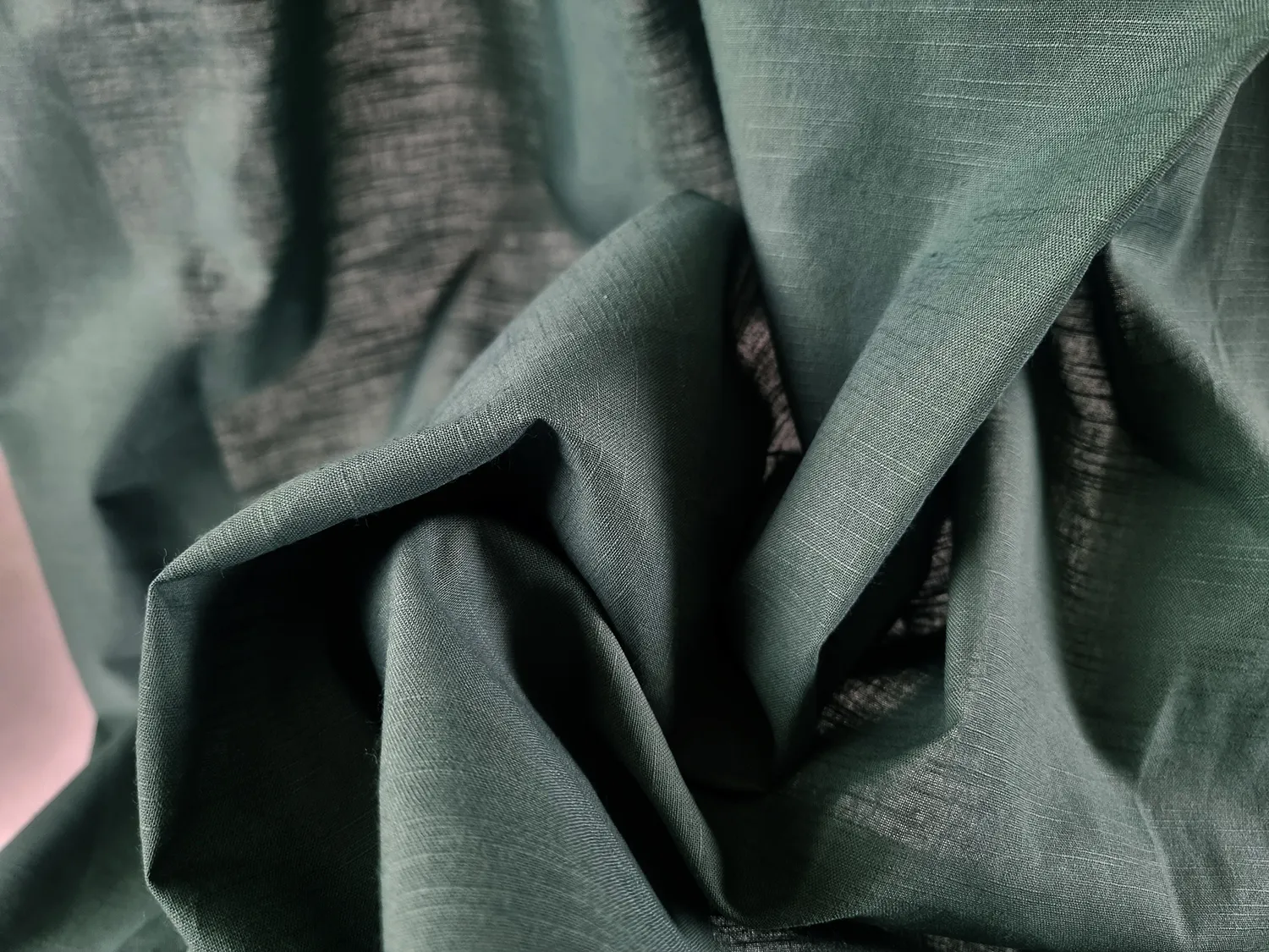 Curtains - Cotton curtain Adriana (dark green)