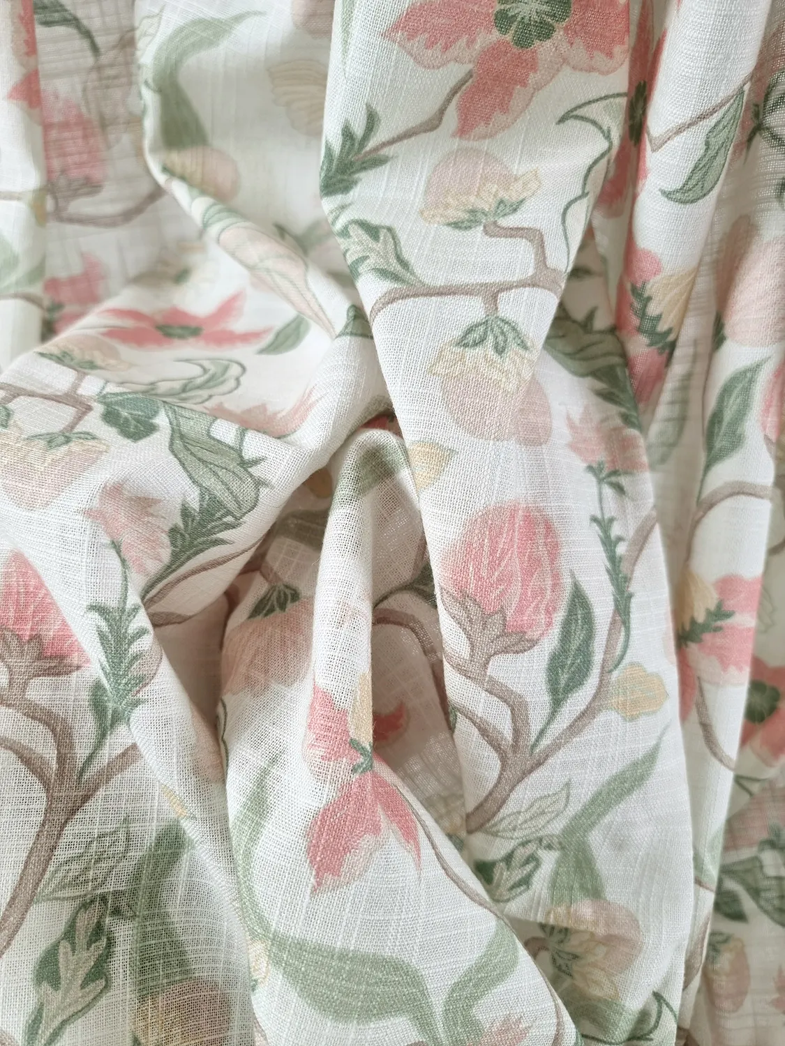 Curtains - Cotton curtain - Sollan (pink)