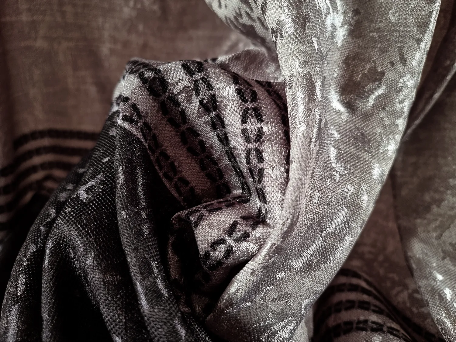 Curtain - Ayla (black/grey)