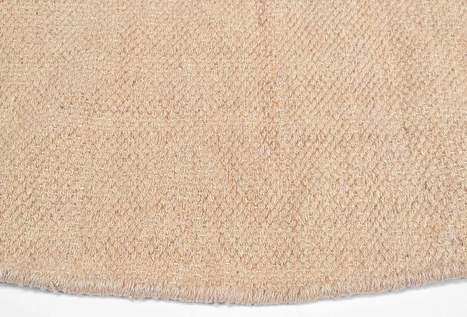 Round cotton rug - Billie (beige)