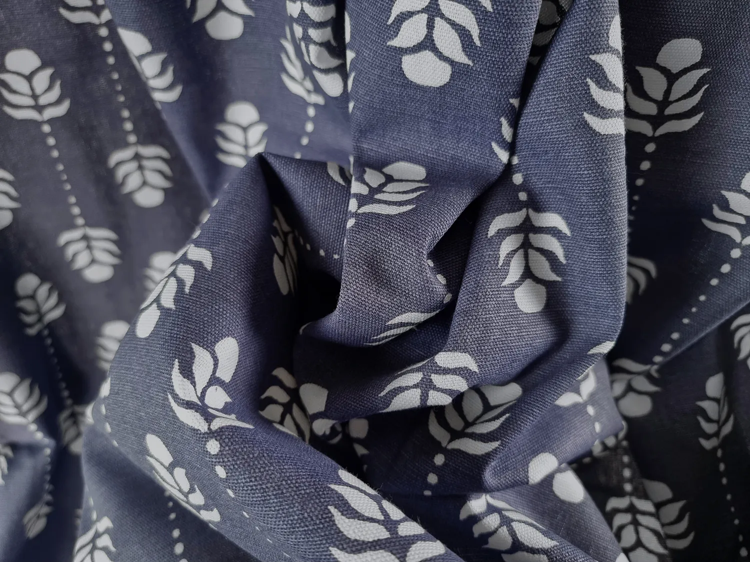 Curtains - Cotton curtain Sari (blue)