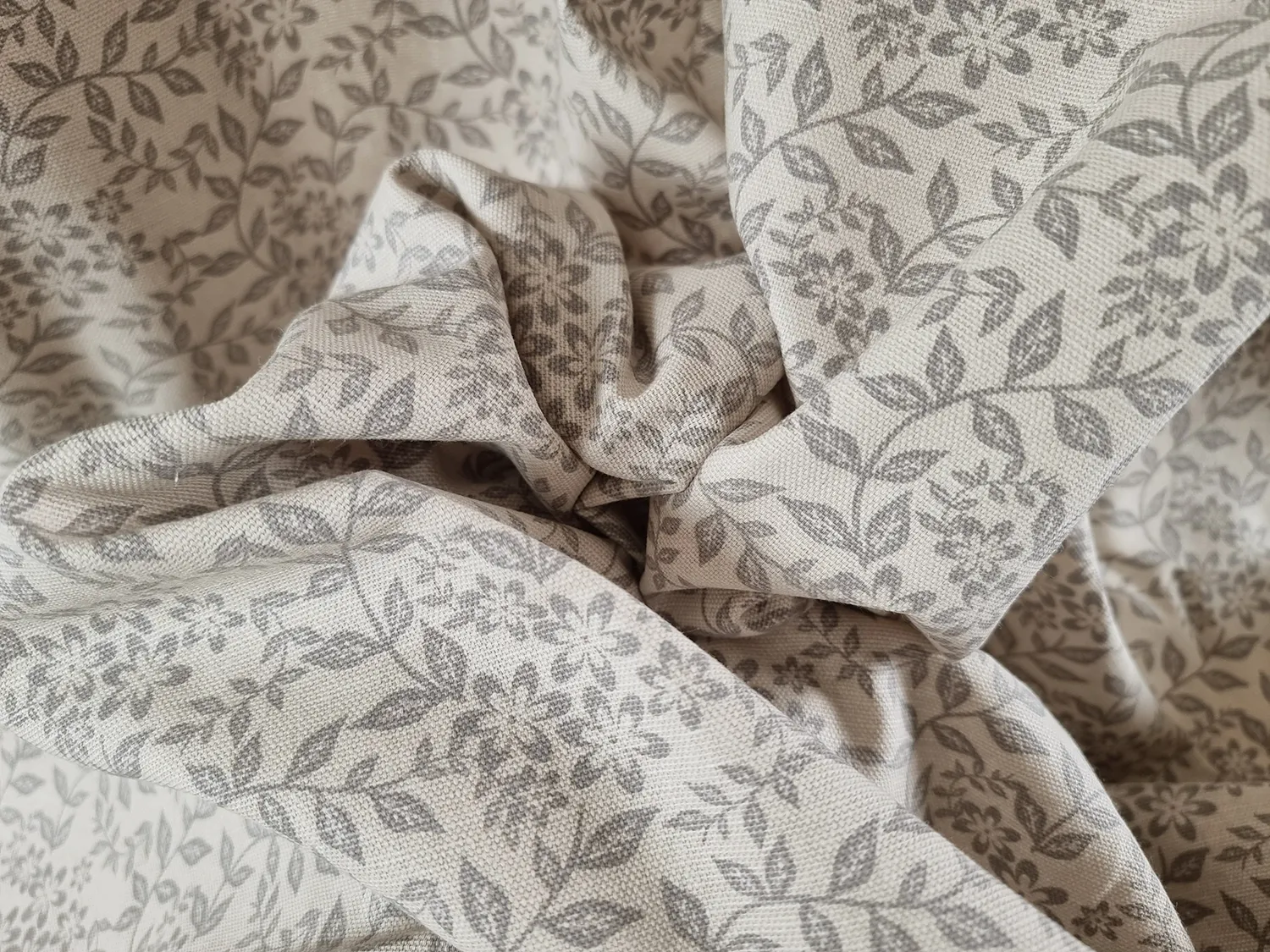 Curtains - Cotton curtain Lilja (Grey)