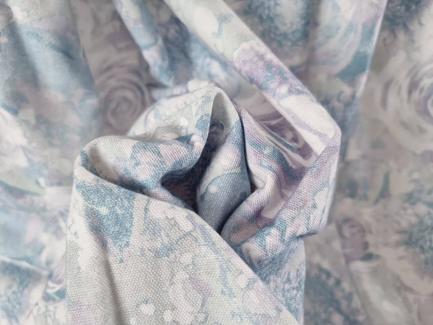 Curtains - Cotton curtain Soft (blue)