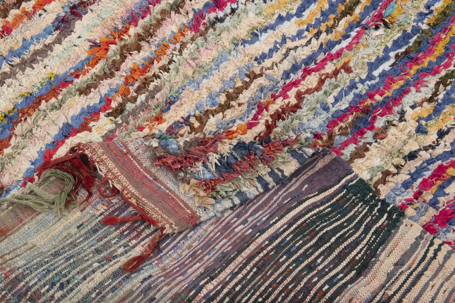 Moroccan Berber rug Boucherouite 195 x 150 cm