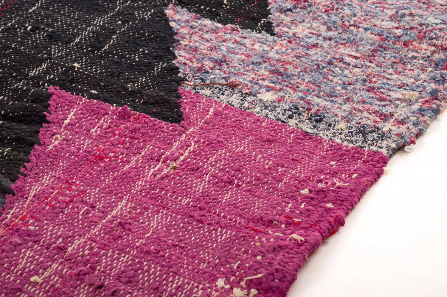 Moroccan Berber rug Boucherouite 125 x 290 cm